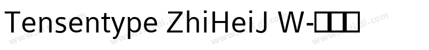 Tensentype ZhiHeiJ W字体转换